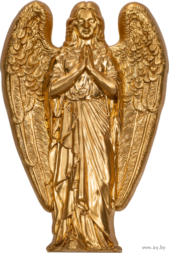 RARE Острова Кука 20 долларов 2023г. "Ангел Милосердия 3D". Монета в подарочной рамке - футляре; сертификат; коробка. СЕРЕБРО 93,30гр.(3 oz).