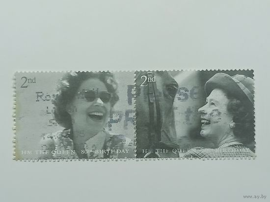 Великобритания 2006. 80 лет со дня рождения королевы. Сцепка