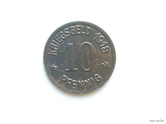Нотгельд - 10 пфеннигов 1918 года. Кобленц. Нотгельды 1-6-7