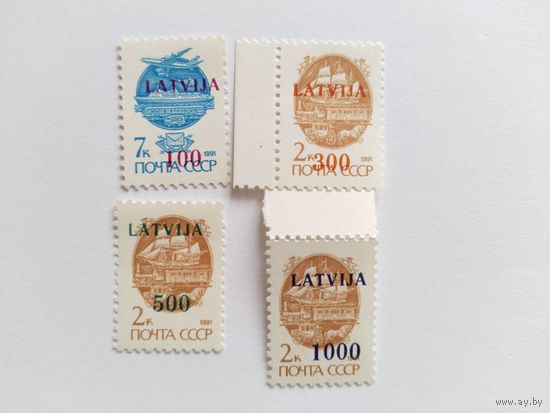 Распродажа Латвия  1991  4м н/п
