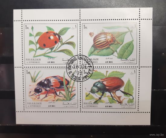 Шарджа. 1972 год. Фауна. Насекомые (1282)