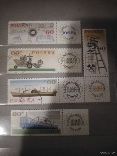 Польша. 1966г. Транспорт.