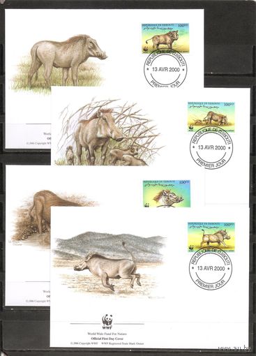 КПД Джибути 2000 WWF Фауна Бородавочник