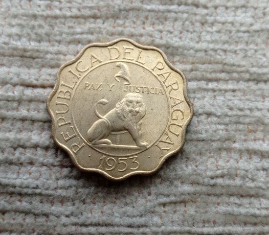 Werty71 Парагвай 50 сентимо 1953 Лев