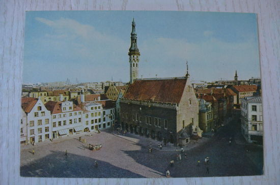 Эстонская ССР. Таллин. Ратуша; 1980, чистая, символ Олимпиады-80.