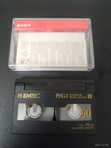 Видеокассета Sony  EMTEC  8мм.