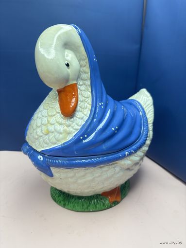 Керамическая супница Жаровня в форме гуся