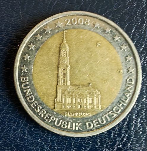 Германия Гамбург 2 евро   2008 f !