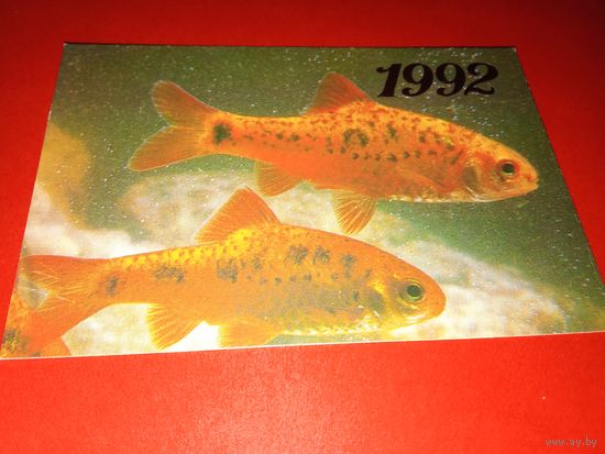 Календарик 1992г.