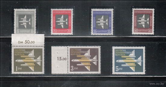 ГДР-1957,(Мих.609-615) **  , Авиация (полная серия)
