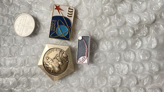 Значки космос, Марс, 3 шт