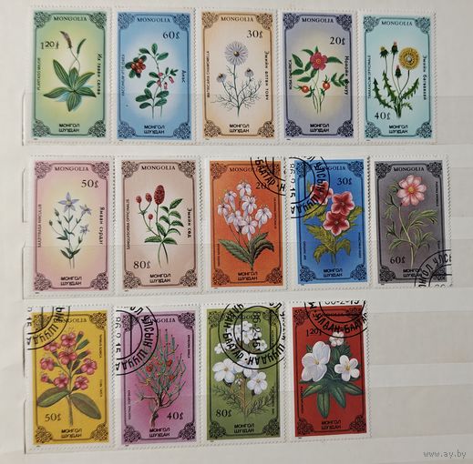 РАСПРОДАЖА КОЛЛЕКЦИИ. Монголия. марки "цветы"