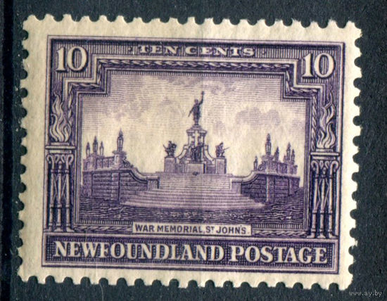Британские колонии - Ньюфаундленд - 1928г. - памятник, 10 с - 1 марка - MH [Mi 137]. #3-WB-100-A-1
