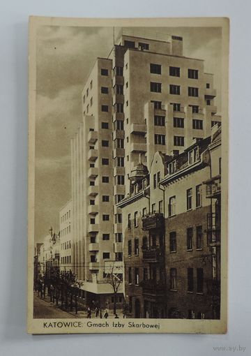 Открытка г. Katowice 1937г. Польша.