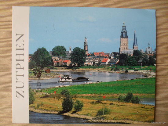 ПОДПИСАННАЯ ОТКРЫТКА. НИДЕРЛАНДЫ. ZUTPHEN. ВИД НА ГОРОД.