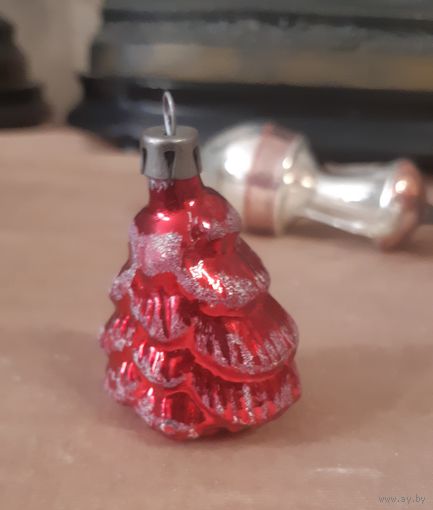 Игрушка ёлочная Ёлка, стекло. ГДР