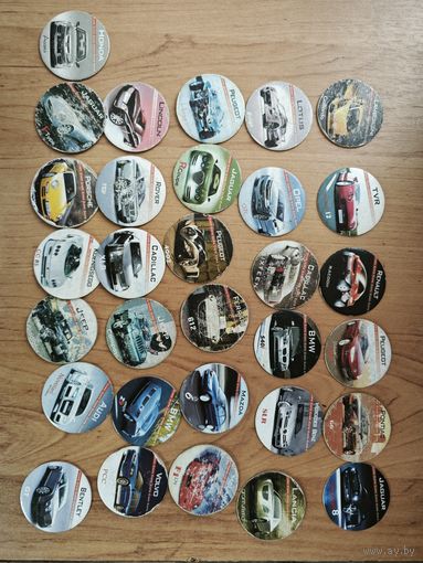 Фишки Из серии super cars и не только  Аукцион 5 дней. Старт с 4 бел.руб.