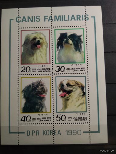КНДР 1990 г. Собаки.