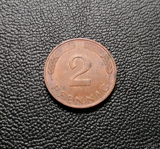 2 пфеннига 1991 "J" - Гамбург