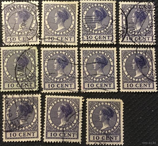 ЦІКАВІЬ АБМЕН! 1929, Вільгельміна, тып "veth", 10 цэнтаў