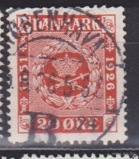Герб 75-я годовщина выпуска первой датской марки Дания 1926 год лот 3