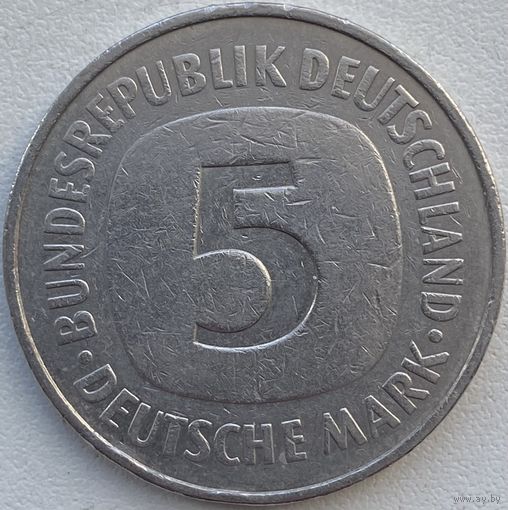 Германия 5 марок 1977 г. J