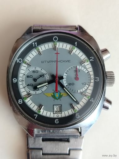 ЧАСЫ ПОЛЁТ ШТУРМАНСКИЕ С РОДНЫМ БРАСЛЕТОМ