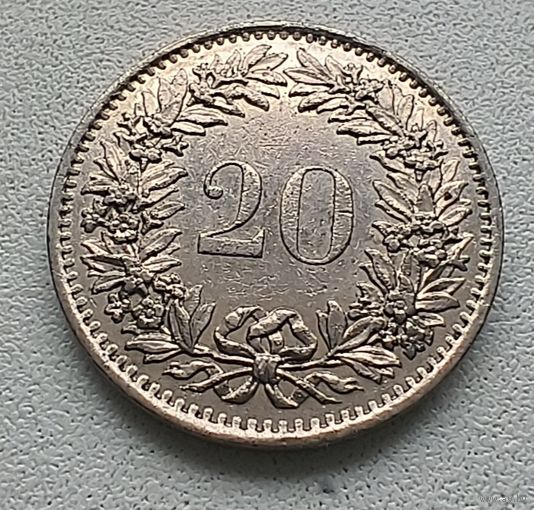 Швейцария 20 раппенов, 1975  1-1-45