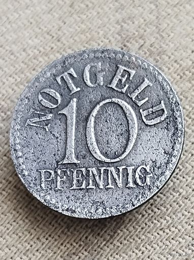 Распродажа - 10 пфеннигов 1917-1922гг.,НОТГЕЛЬД,Город Кройцнах,Германия
