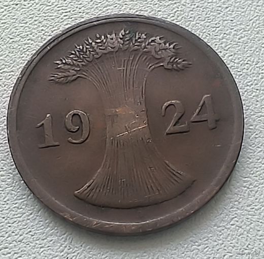 Германия 2 рейхспфеннига, 1924 А 7-10-26