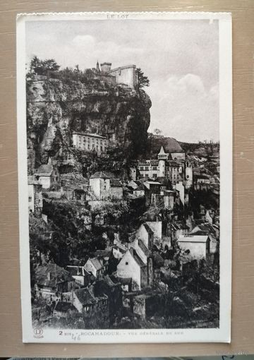 Почтовая карточка, Франция, Тулуза, Местечко Рокамадур