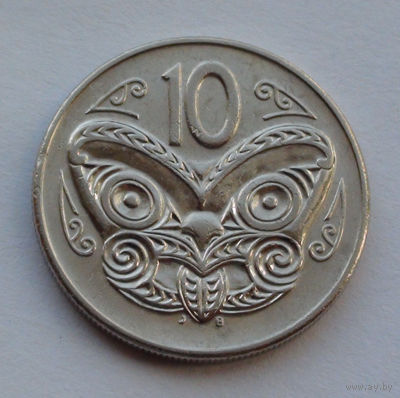 Новая Зеландия 10 центов. 1987 г.
