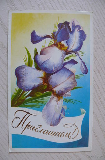 Пастухов А., Приглашаем! 1988, двойная, подписана.