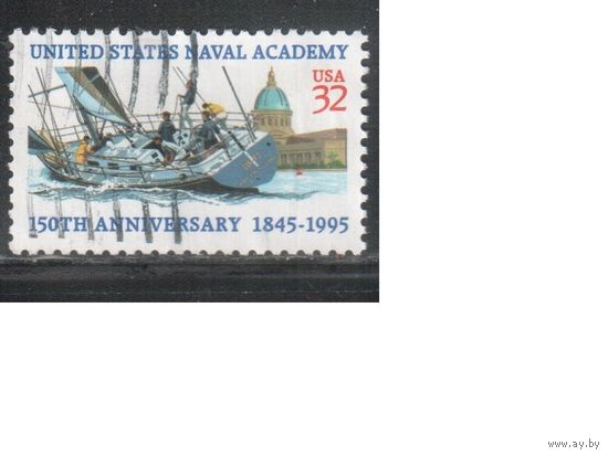 США-1995 (Мих.2672) , гаш. ,  Флот, Корабли(одиночка),