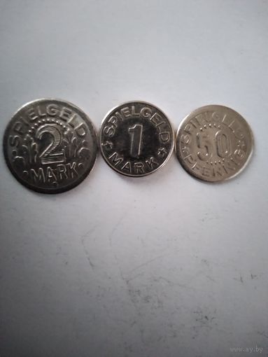 Игровой жетон Германия. 3 шт.