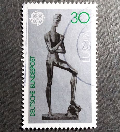 Марка Германия 1974 год Скульптура