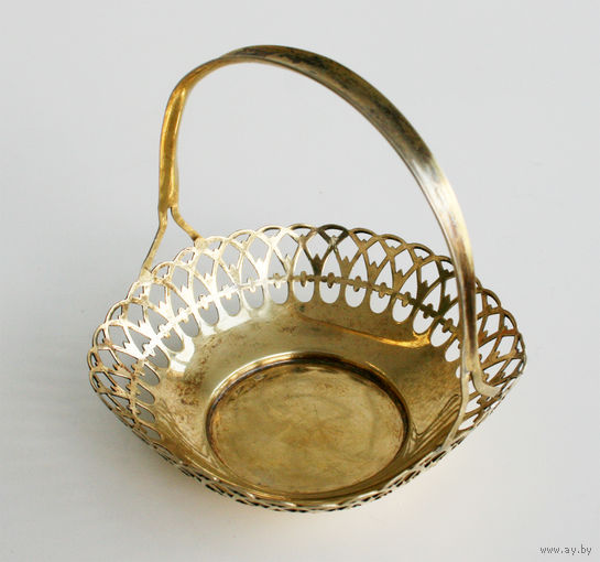 Конфетница серебряная, позолота, СССР, 1954-1958 гг.