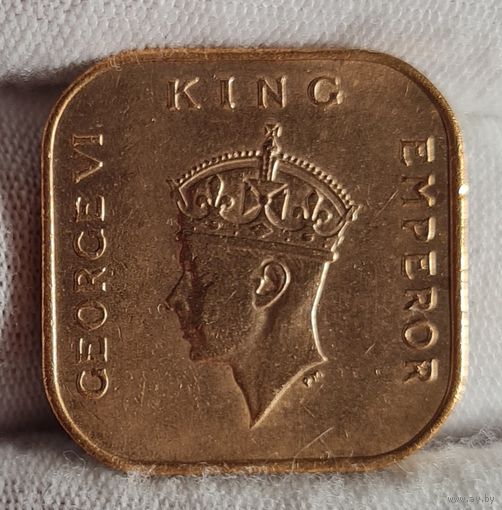 1 цент 1941 года, Британская Малайзия, Георг VI, СОХРАН