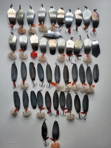 Блесна Днепровская (Днепр), Березина, Лахва, Сож, Реста из набора летних блесен "Могилев" завод Техноприбор, СССР