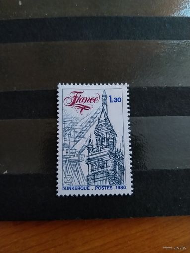 1980 Франция Дюнкерк порт корабль флот архитектура чистая MNH** выпускалась одиночкой (4-15