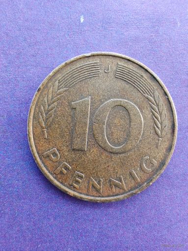 Германия ФРГ 10 пфеннигов 1976 J