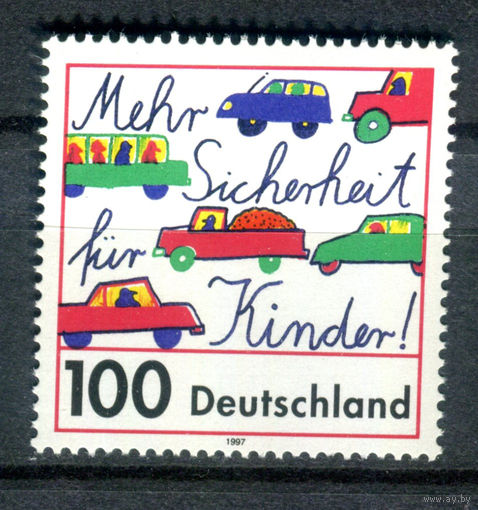 Германия - 1997г. - Безопасность детей на дорогах - полная серия, MNH с полосами на клее [Mi 1897] - 1 марка