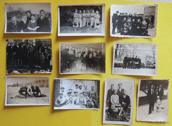 Фото "Этнография, Беларусь", 1940-1960-е гг., 10 шт. 8*6 см.