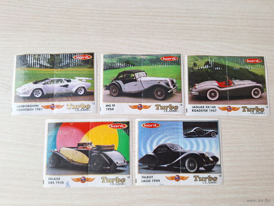 Вкладыши Турбо TURBO classic машины автомобили ретро транспорт 13 16 19 56 58