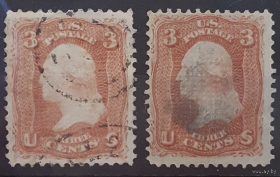 Почтовые марки США. 3 cents. Uncommon, scarce.