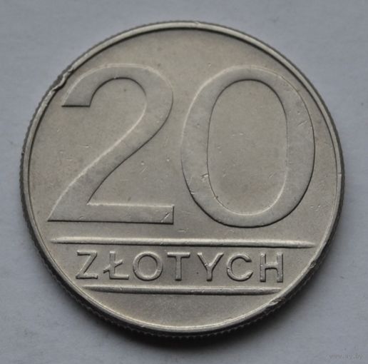 Польша, 20 злотых 1987 г.