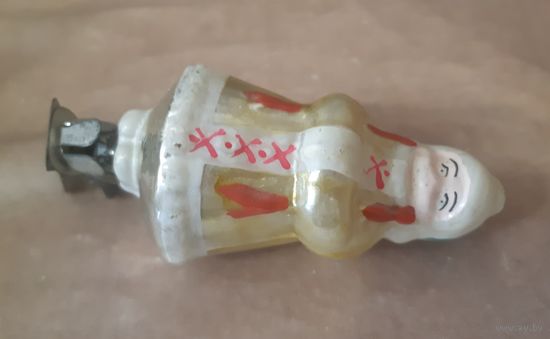 Игрушка ёлочная Марфуша (Настенька), стекло. СССР
