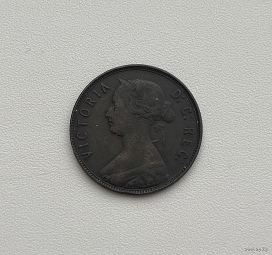 НЬЮФАУНДЛЕНД 1 цент 1865 г.