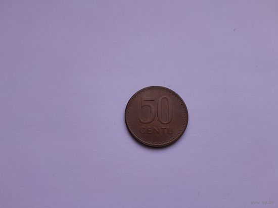 50 центов 1991 года. Литва.