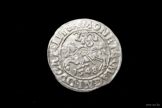 Полугрош 1548 г. Вильно (Великое Княжество Литовское), Сигизмунд Август. L - пореже!